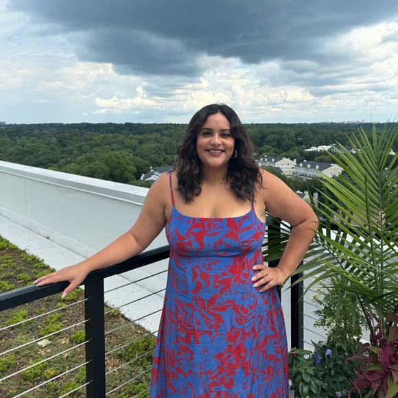 Empire-Waist Tank Maxi Dress in Floral - Picture 11 of 12